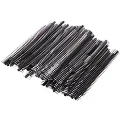 100pcs Male Header Pins, Straight Single Row 40 Pin 0.1 Inch (2.54mm) Male Pin Header Connector PCB Board Pin Connector