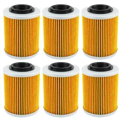 2/4/6Pcs Cyleto Motorcycle Parts Oil Filter for BRP CAN-AM DS650 Maverick X3 Defender HD10 HD8 Commander Max 1000R 800R 1000 800