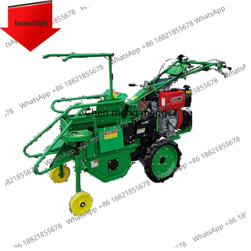 A55 Small household corn harvester hand-held fully automatic self-propelled single-row integrated harvester diesel high horsepow