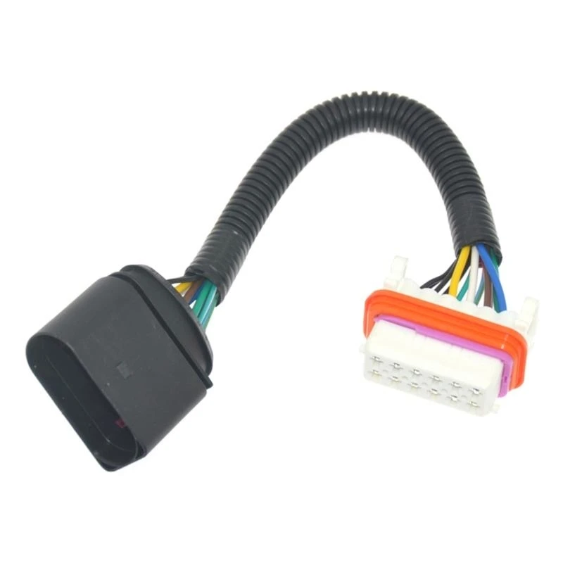 High Performances Automotive Headlight Wire Harness Cable Connector 12 Pin Plugs & Play Easy Installation for 7L6971071A