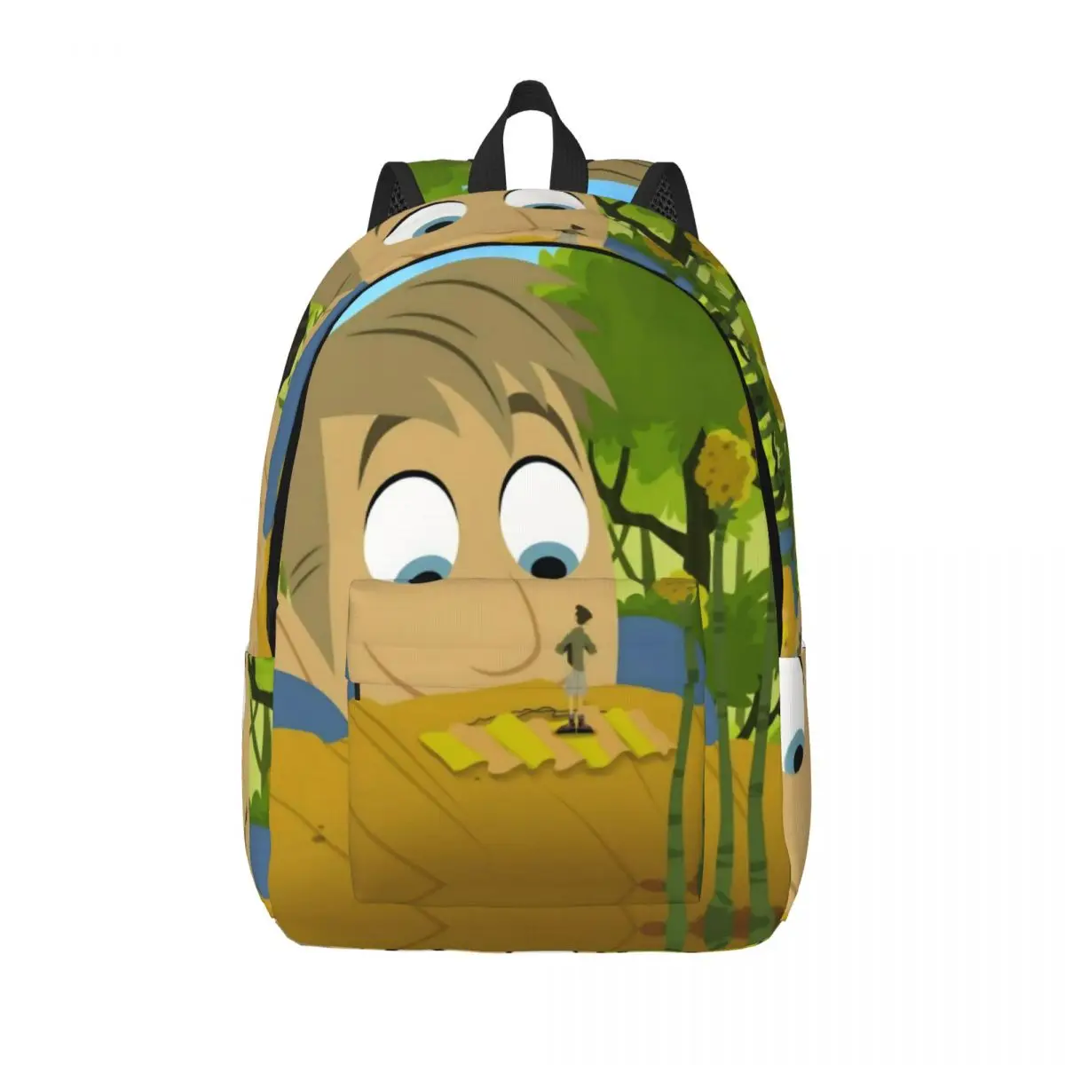 

Wild Kratts Backpack Middle High College School Student Canadian Cartoon Book Bags Men Women Canvas Daypack Lightweight