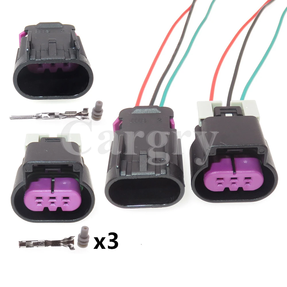 1 Set 3P 15326808 15326813 13519047 Automotive Starter Fuel Sensor Wiring Terminal Socket Car Oil Pump Waterproof Connector