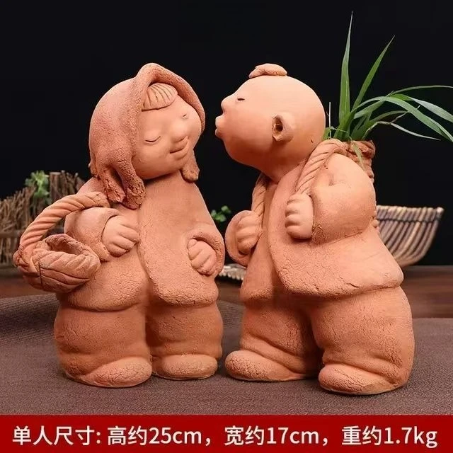 Clay figure clay sculpture creative characteristic handicrafts home ornaments, folk gifts high-end