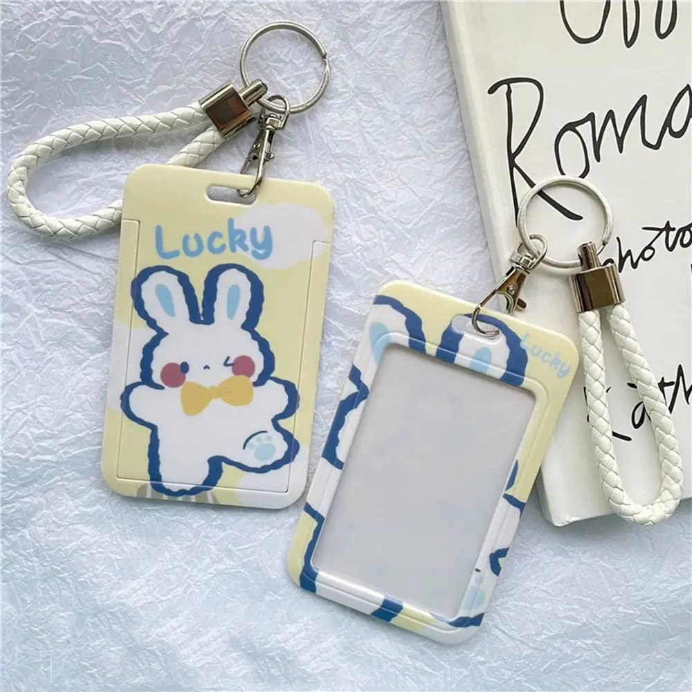 Cartoon Badge Women Men Business Card Holder Bus Card Cover Case Credit Card Holders Bank ID Holders