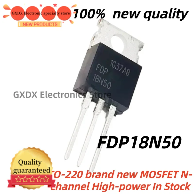 5-10-20piezas/lote 100% Nuevo Quality TO220 FDP18N50 18N50 18A 500V TO-220 brand new MOSFET N-channel High-power In Stock