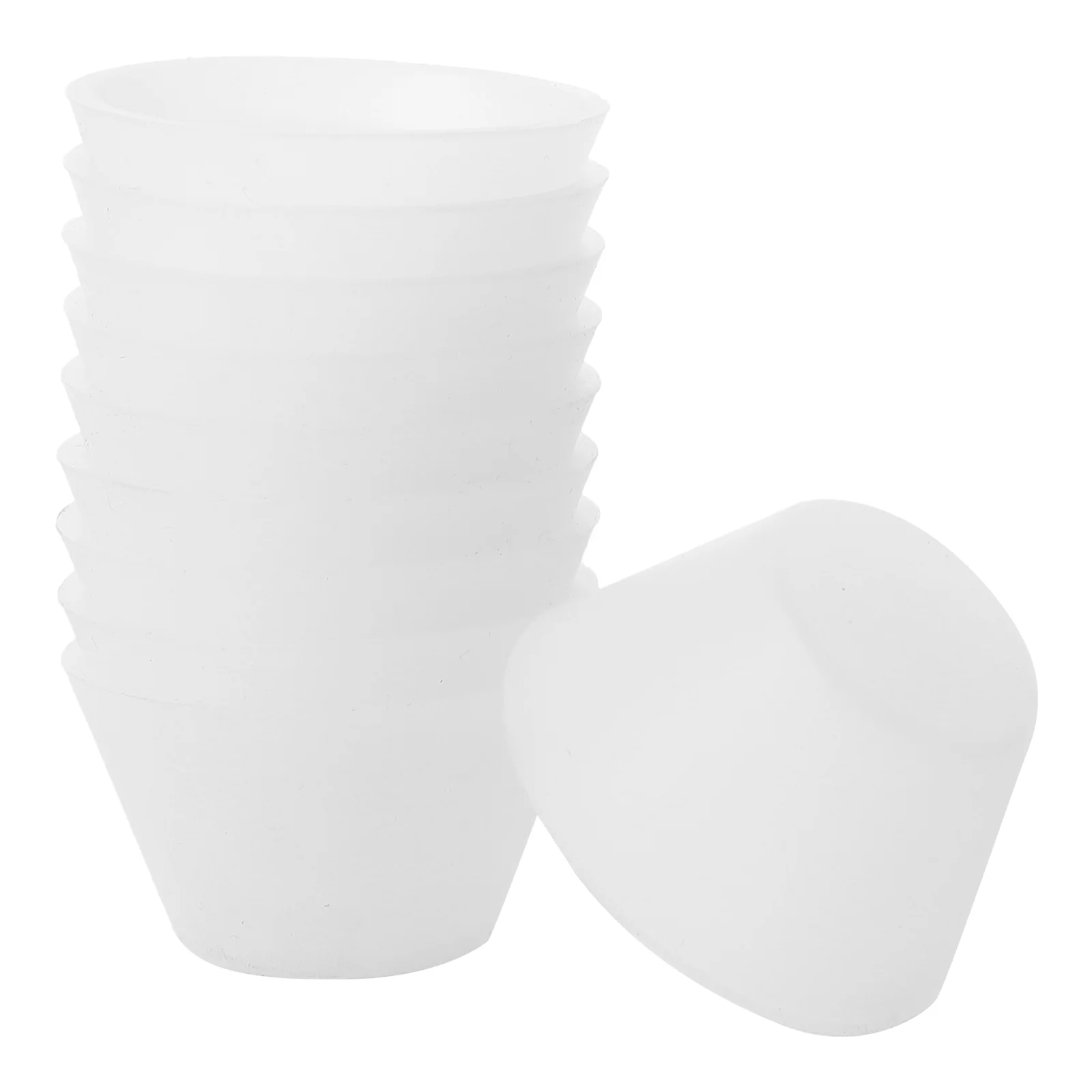 

10 Pcs Glue Cup Epoxy Making Parts Silicone Mixing Cups Device DIY Tool for White Accessory