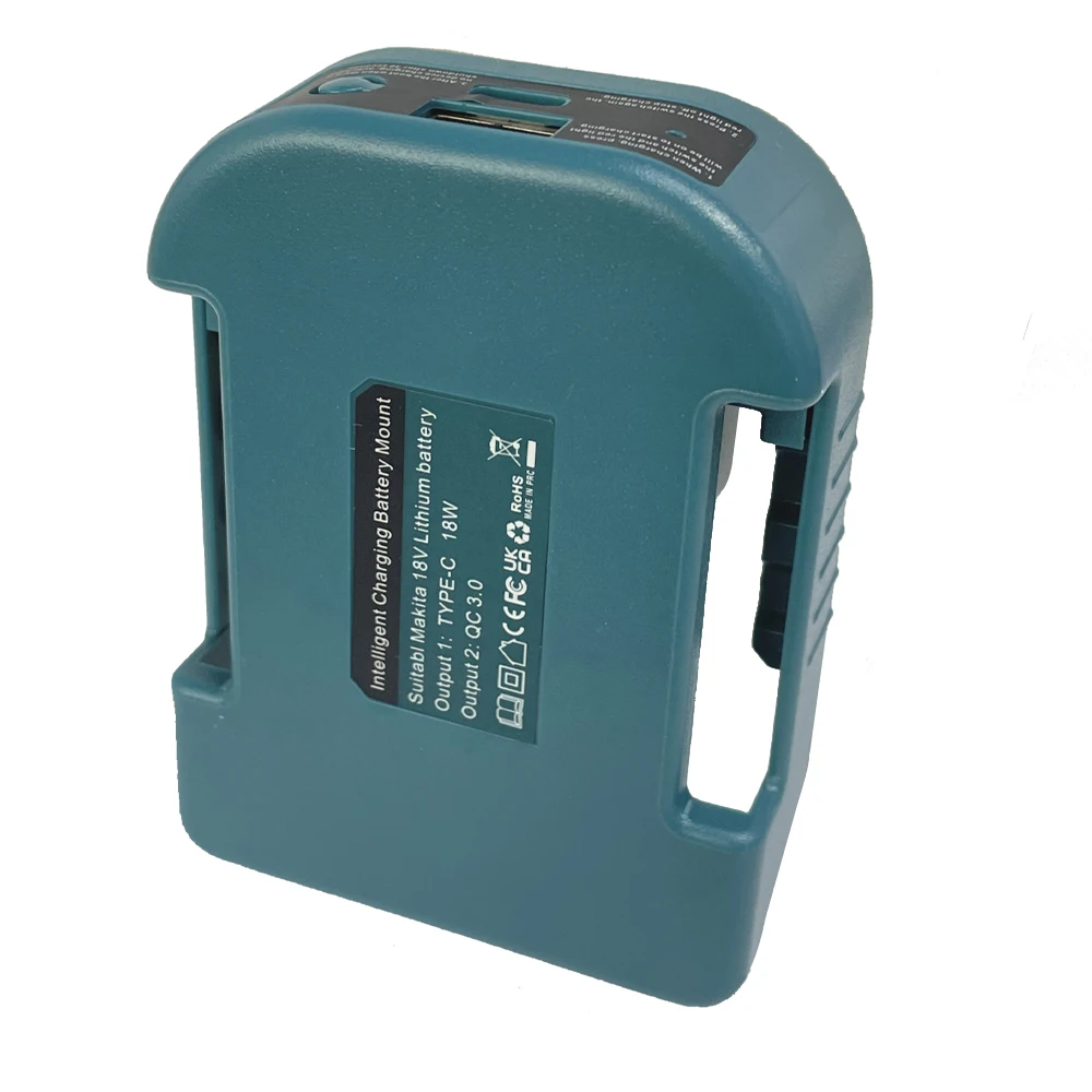 Imagem -02 - Suporte de Bateria Usb tipo c Adaptador de Carregador Carregamento Rápido Makita 18v Bl1840 Bl1850 Bl1860 Pcs