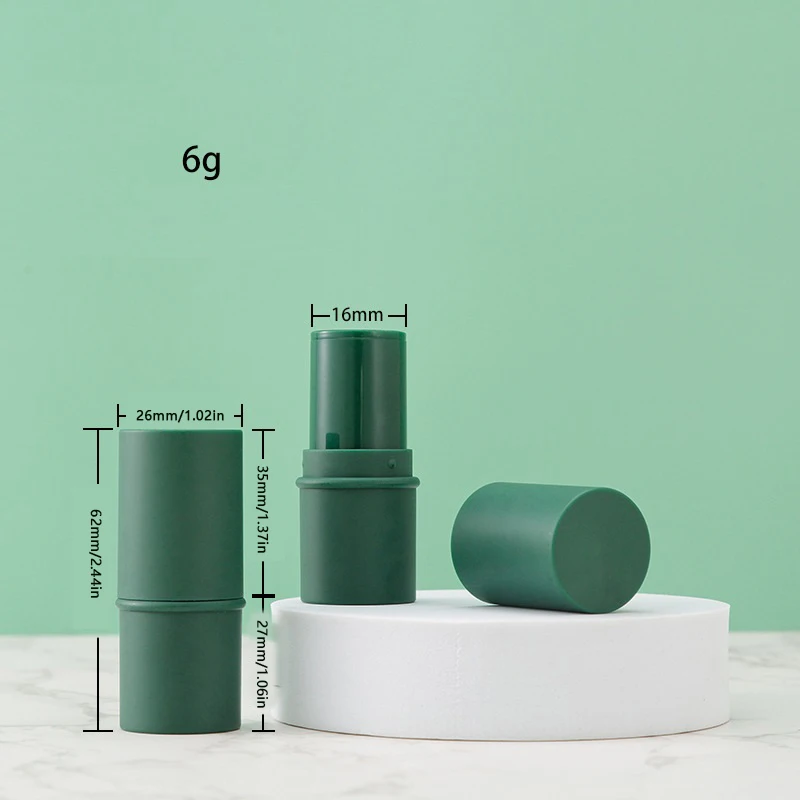 1 قطعة 6 جرام لون الحلوى فارغة إعادة الملء أنبوب أحمر الشفاه زجاجة السفر حاوية بلسم الشفاه حاوية مستحضرات التجميل الفارغة غسول الحاويات #6