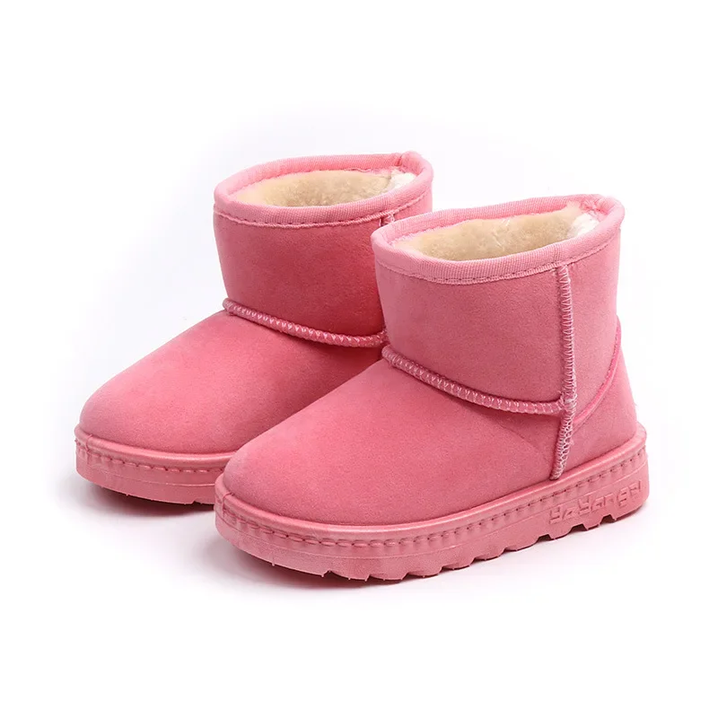 2022 Winter New Baby Short Boots Children Suede Non slip Cotton Shoes Snow Boots Warm kids shoes chaussures casual shoes