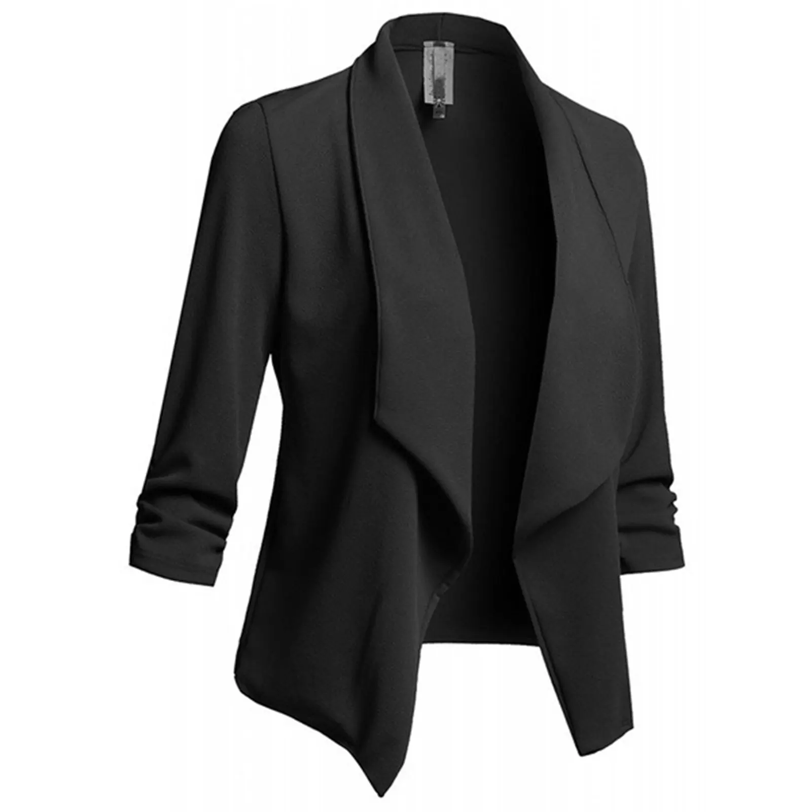 Veste monochrome en coton durable pour le bureau, cardigan de travail, vêtements de shopping, 03 rendez-vous