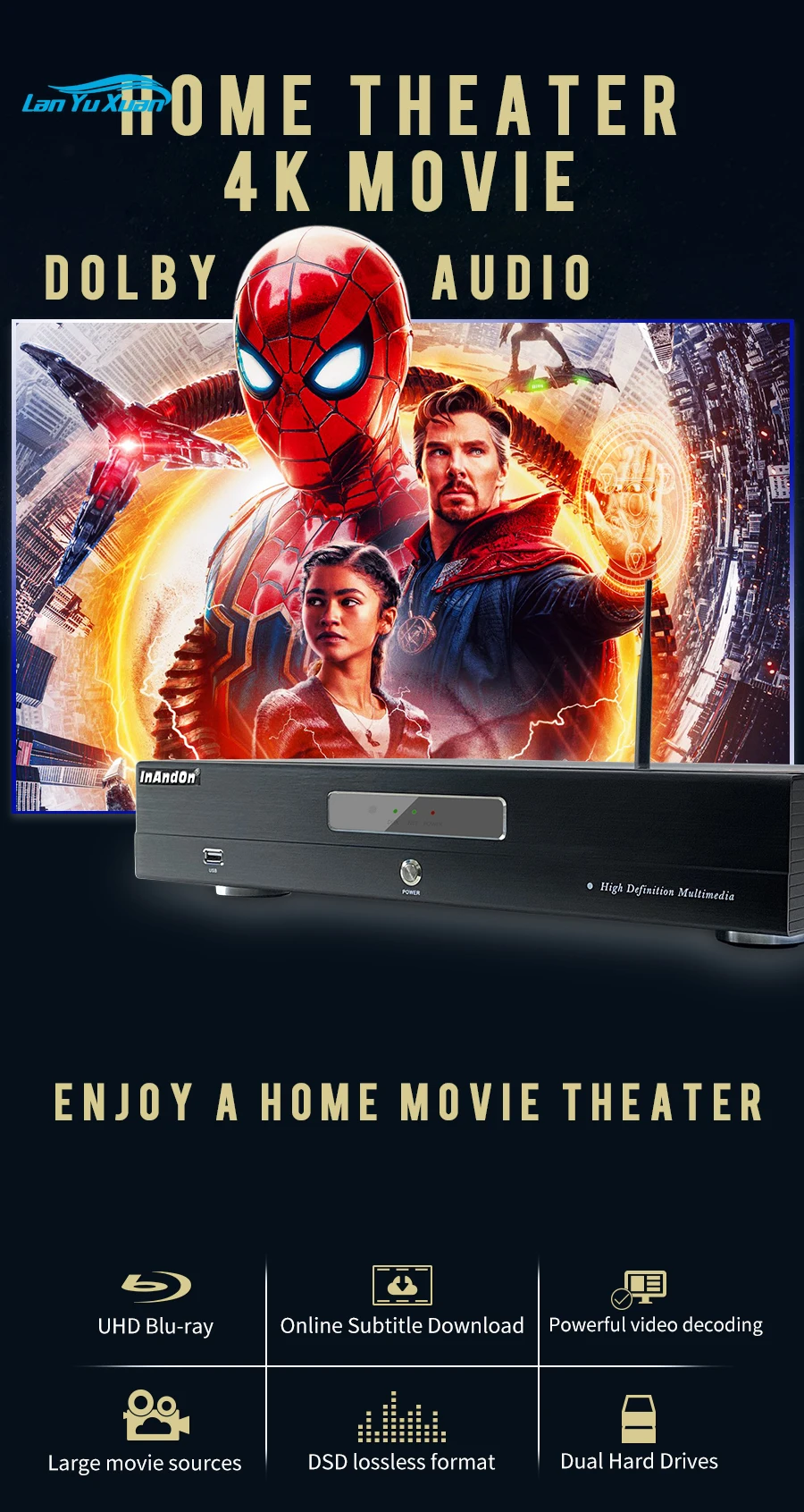 InAndOn Latest S100 System 3T Touch Screen Karaoke Player Factory Price Karaoke Machine Karaoke System