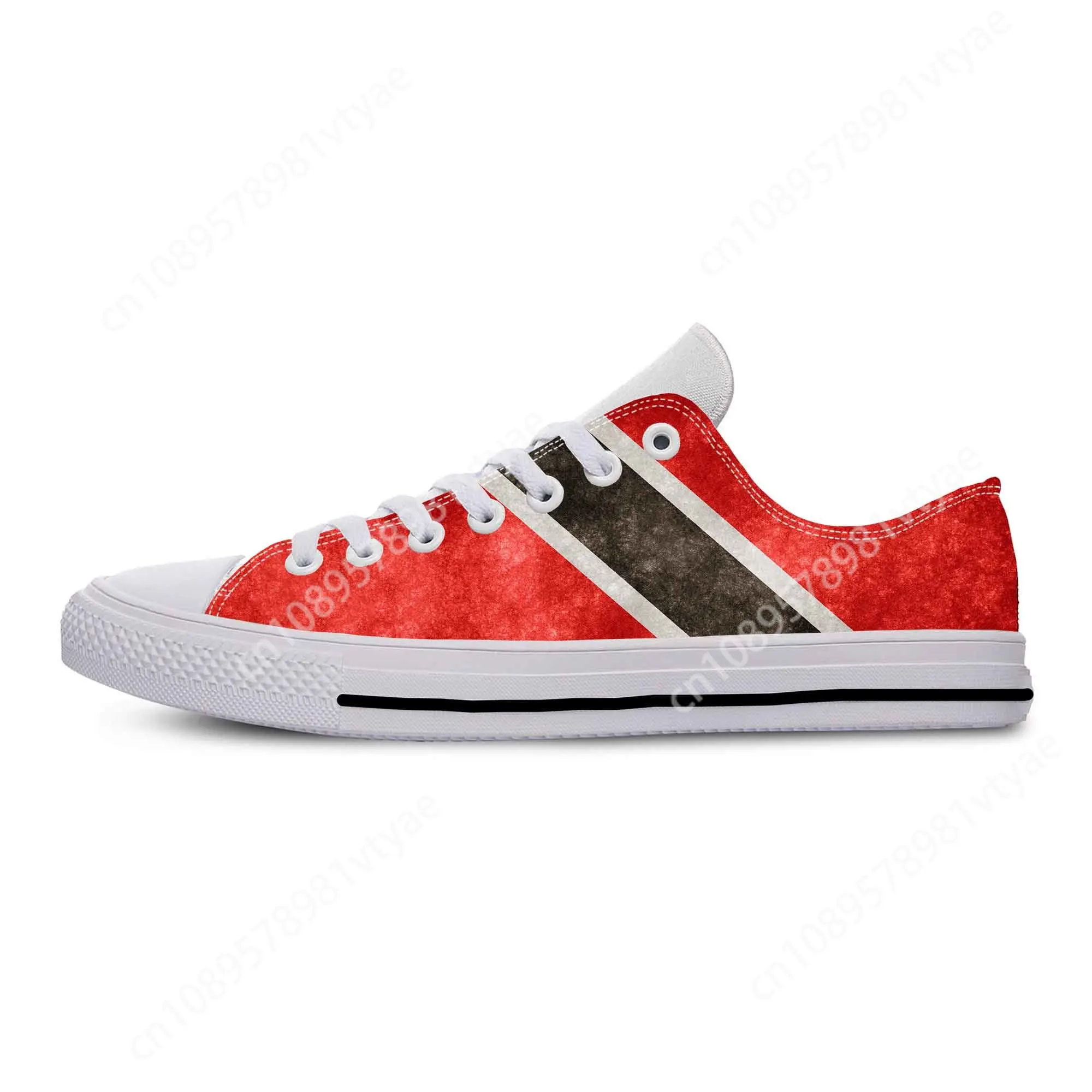 

Trinidad and Tobago Flag Patriotic Pride Fashion Casual Cloth Shoes Low Top Comfortable Breathable 3D Print Men Women Sneakers