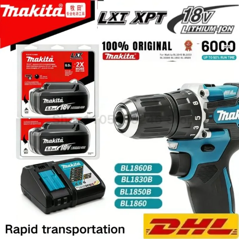 

НОВЫЙ Оригинальный литиевый аккумулятор Makita 18В 6Ач для замены аккумуляторов Makita BL1860B BL1840 BL1830B BL1850B BL1850 BL1860 BL1815