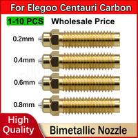1-10PCS For Elegoo centauri carbon nozzle Ceramic Hotend Nozzle For centauri carbon 3d printer Upgrade Parts