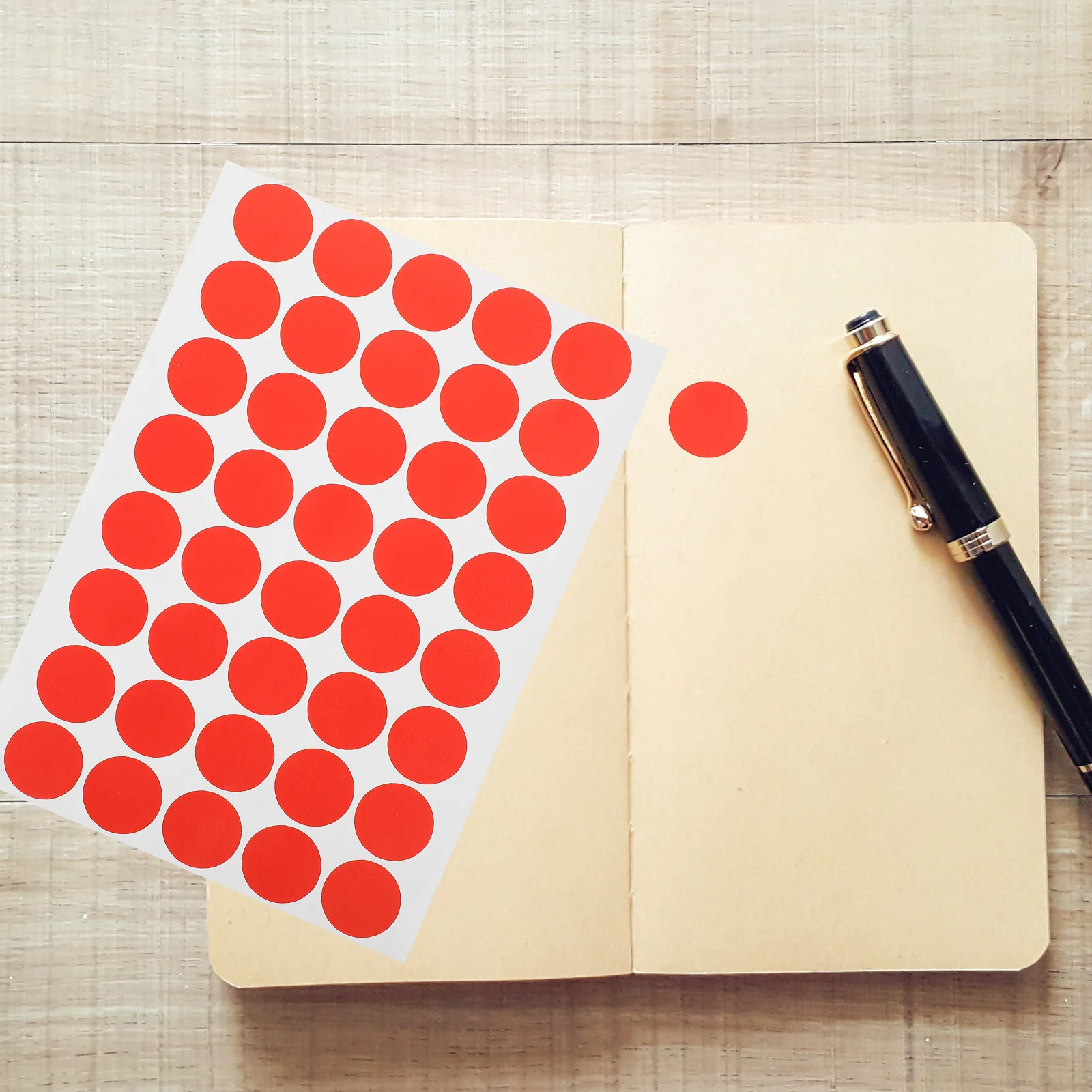 

10 Sheets Colored Dot 3.8Cm Round Label Stickers For School Office Home Use Color Coding Labels Classification Markers Sticky