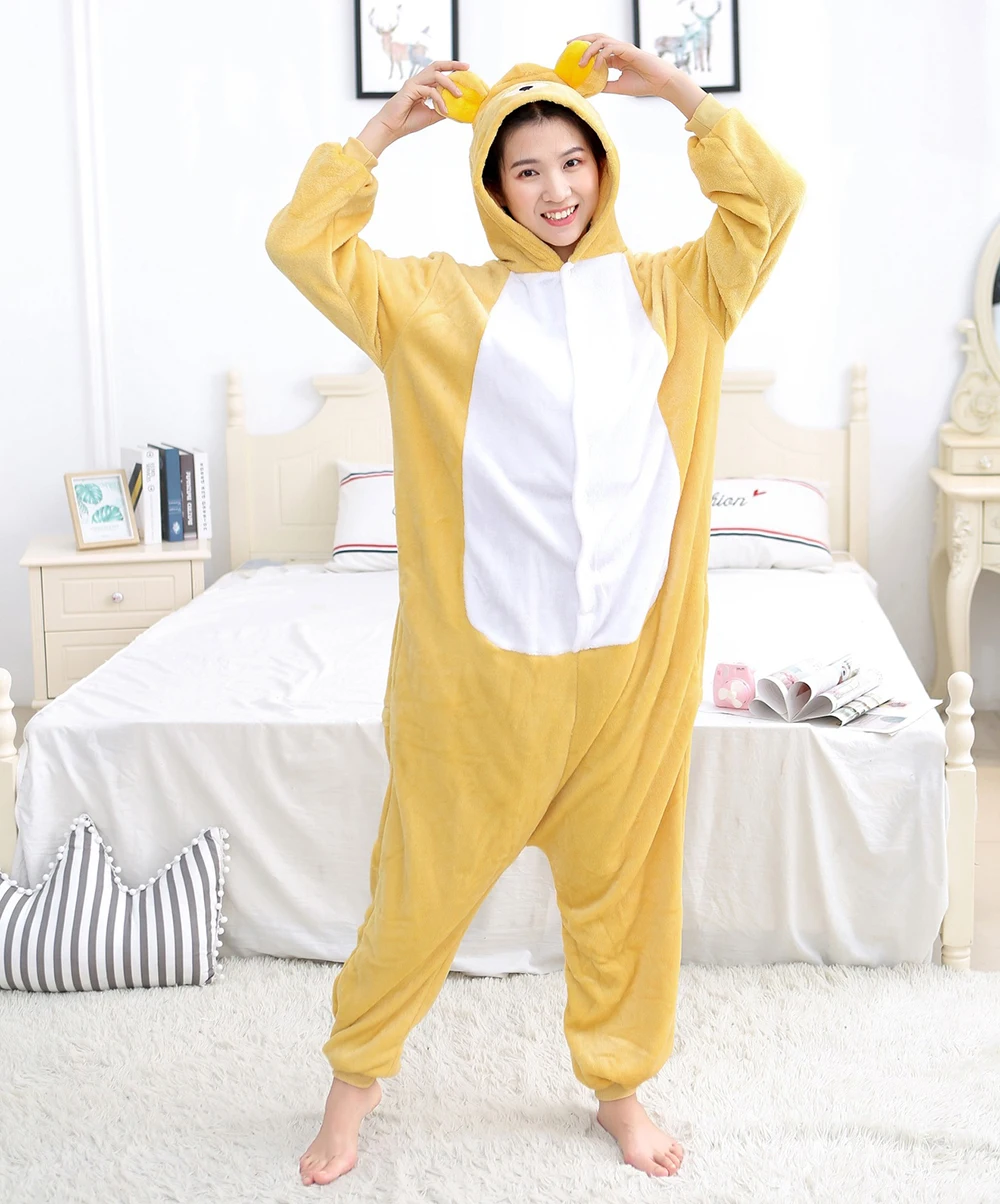 Fluffy Pajamas Halloween Cosplay Costumes Cartoon Sleepwear Loungewear Nightgown Lingerie Unisex Pajamas Kigurumi Adult Jumpsuit