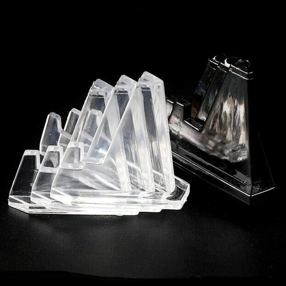 Organize Your Coin Collection with Clear Round & Square Case Capsules Holder Easel, 20 Pcs Plastic Coin Display Stand