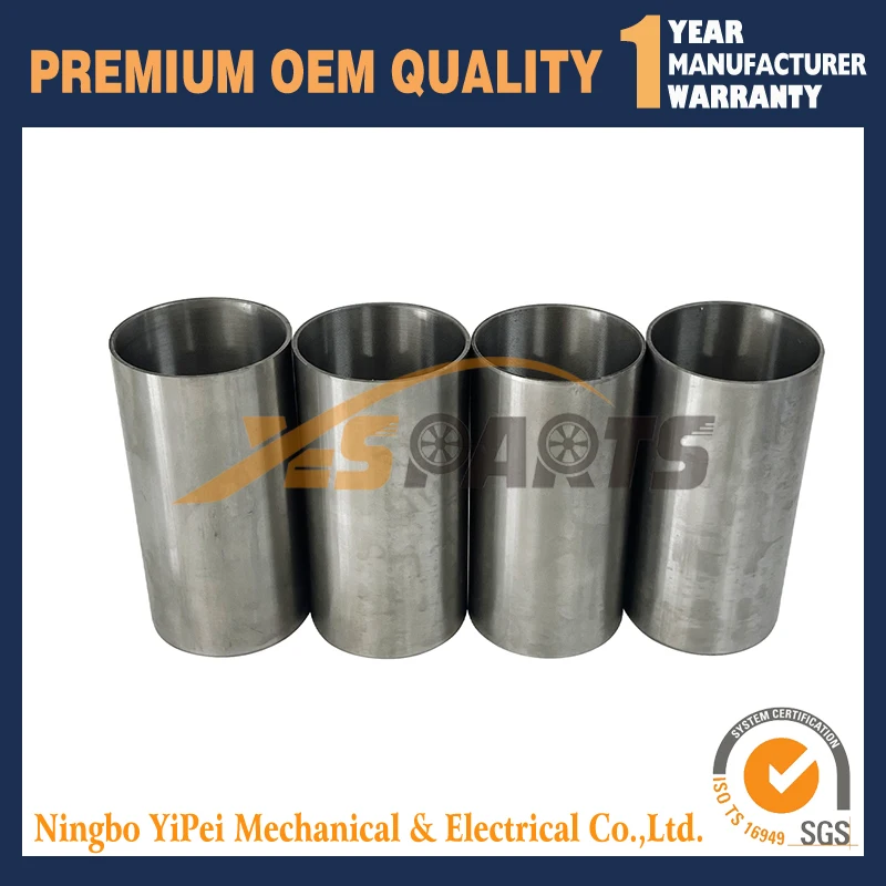 4 PCS 404D-22 Cylinder Liner （Semi Finished ）For Perkins 404D 404D-22 Engine