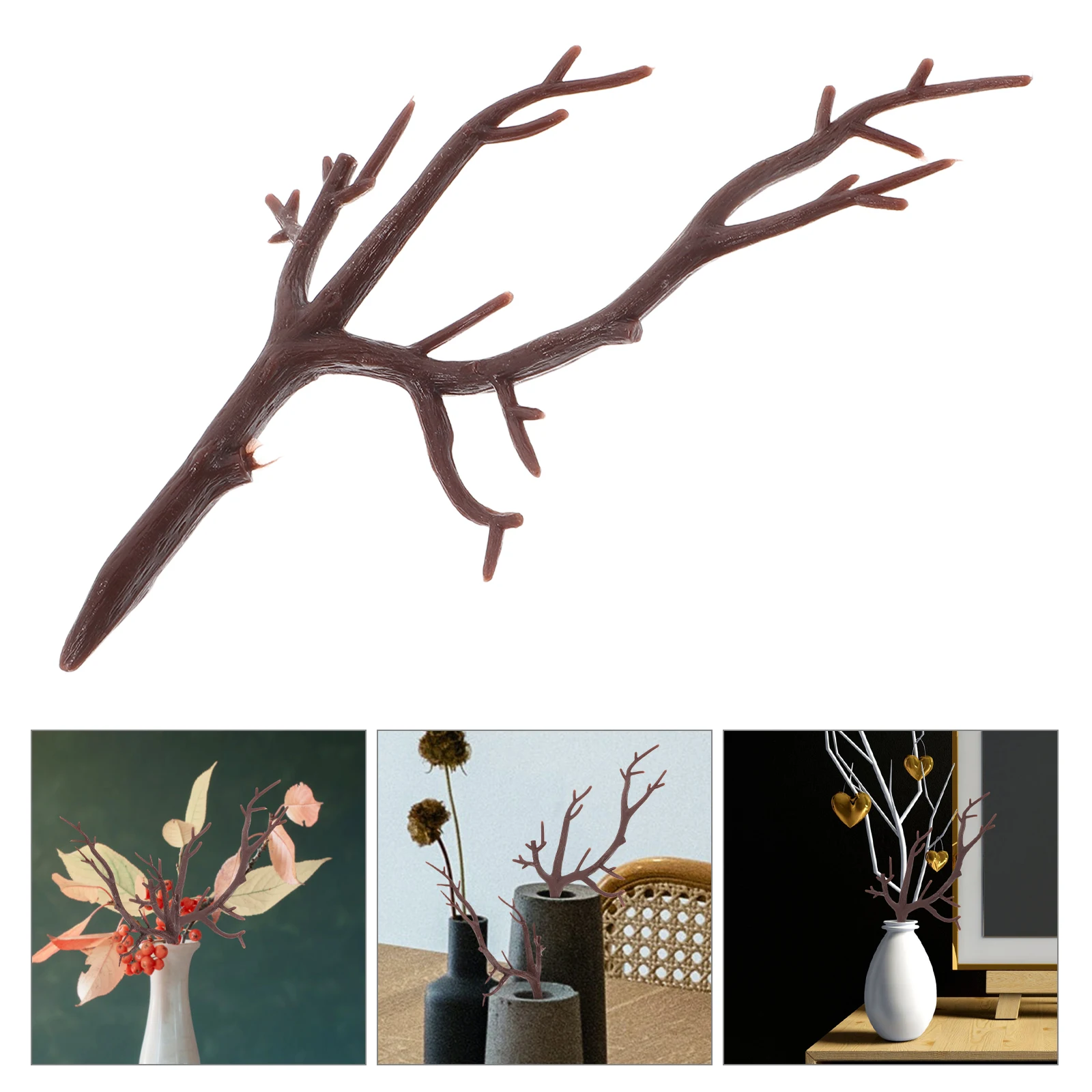 

12pcs Artificial Tree Branches 15x20cm PVC Realism Decorative Accessories for Vase Hanging Ornaments Home Wedding Crafts