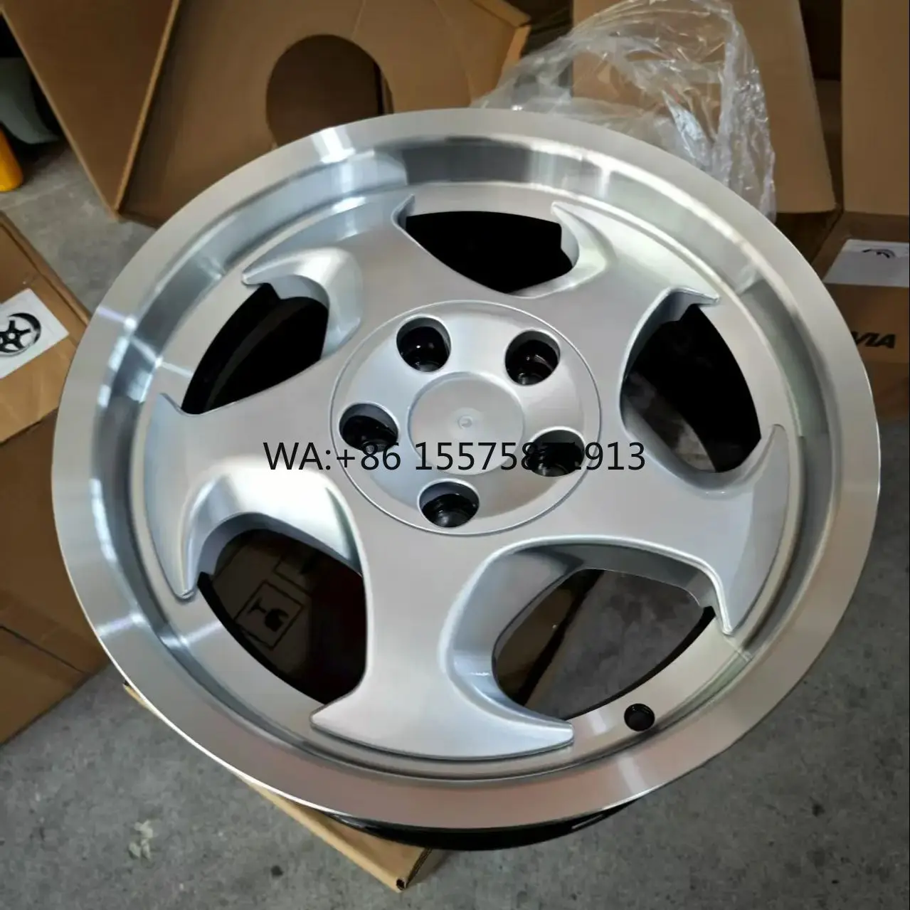 

For TP Allloy Wheels 17*8j 17*9j PCD 5X120 Stagged ET 20 22 BML + Silver Cover Passenger Car Wheels