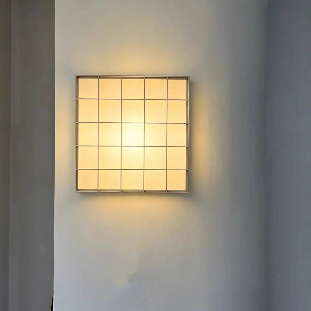 Square Rectangle Silvery Metal Wall Light Minimalist LED Sconce For Indoor Bedroom Parlor Dining Room Stairs Aisle