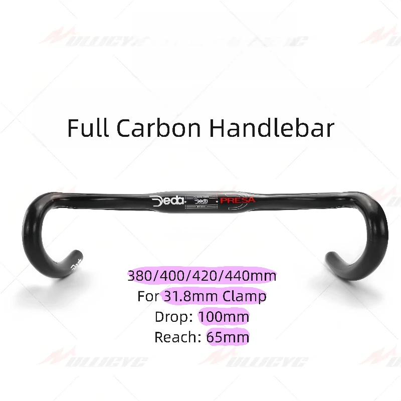 

Руль шоссейного велосипеда Deda с коротким вылетом, глянцевый 3K, полностью карбоновый, овальной формы, 380 мм, 400 мм, 420 мм, 440 мм