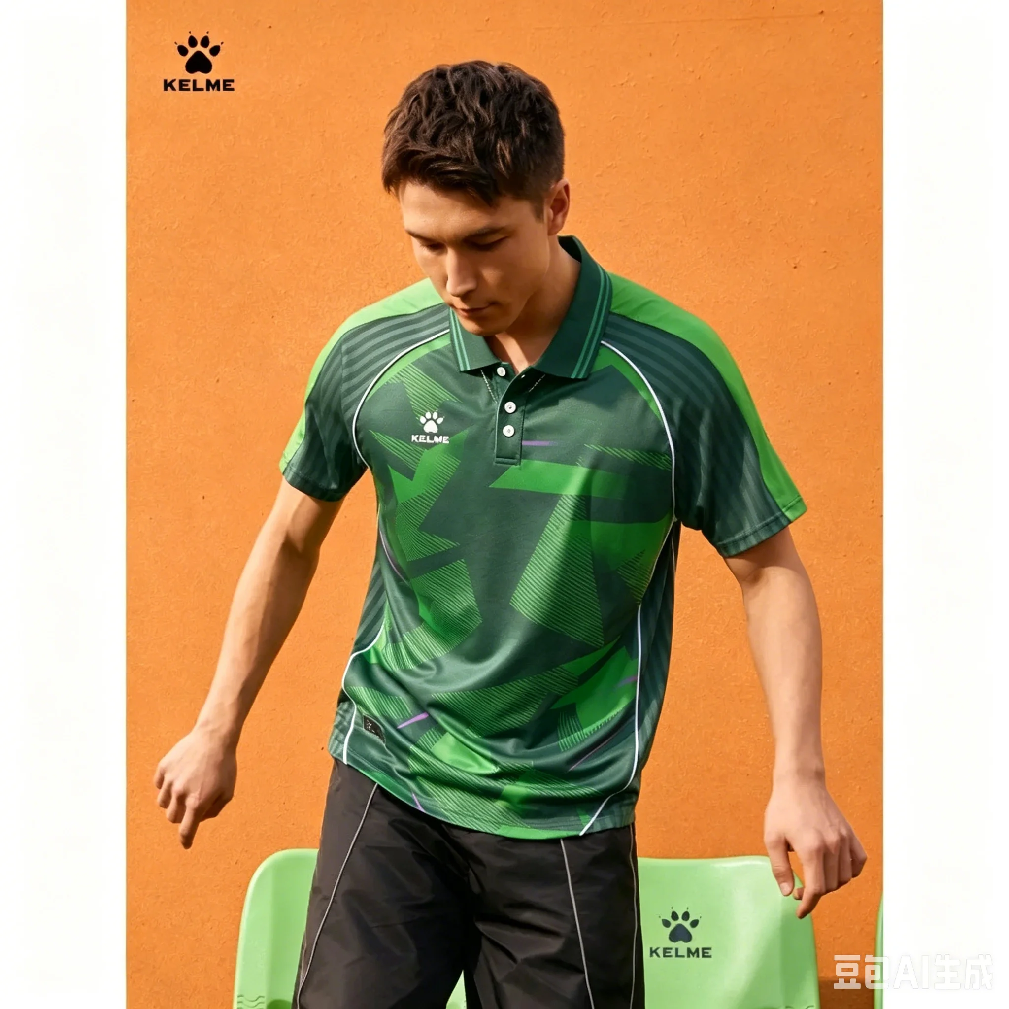 KELME Short-Sleeve Soccer and Basketball Training Apparel  Casual Daily with Professional Fit Designed for Athletic Performance