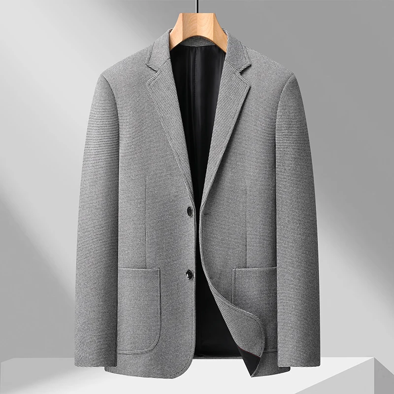 New Arrival Spring Autumn Men's Slim Fit Business Casual Blazer Jacket Suitable for Daily Wear Stylish Coat