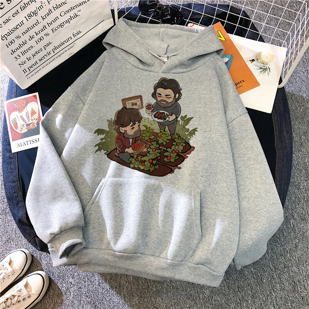 the Last of Us hoodies women y2k aesthetic Fleece 2023 Winter  pulls women anime Hooded Shirt