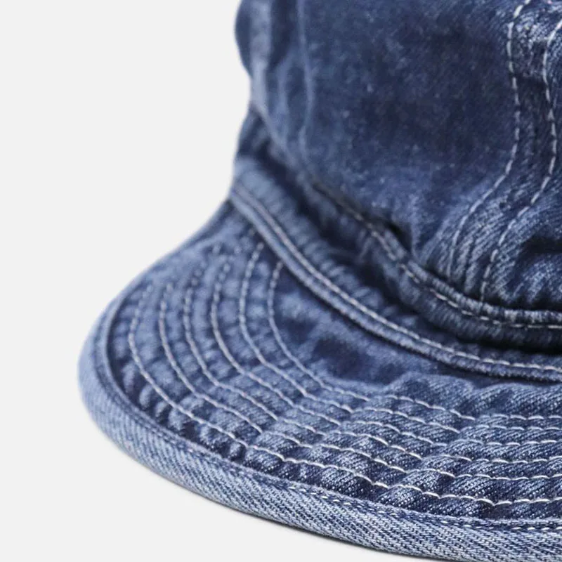 Vintage Curled Soft Top Cap for Men Short Brim Jeans Hat Casual Hip-hop Baseball Cap Sun Shade Solid Retro Denim Caps for Autumn