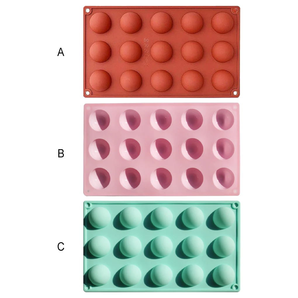 3pieces Premium Cake Mold Durable And Tear-resistant Odorless And Non-toxic Easy To Clean Sphere