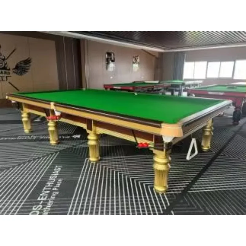 2026 Professional Full Size 12ft Snooker Table Solid Oak Frame Standard Tournament Snooker Billiard Table