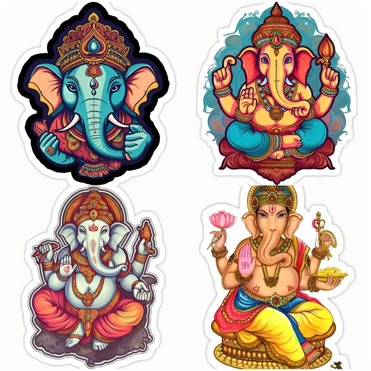 

Thailand Ganesh Anime Decal Creative Vinyl Car Stickers Waterproof Car Styling Bumper Surfboard VAN RV Vinyl Decor