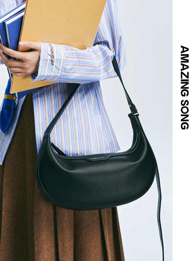 Amazing Song Crossbody Bag Half Moon Medium