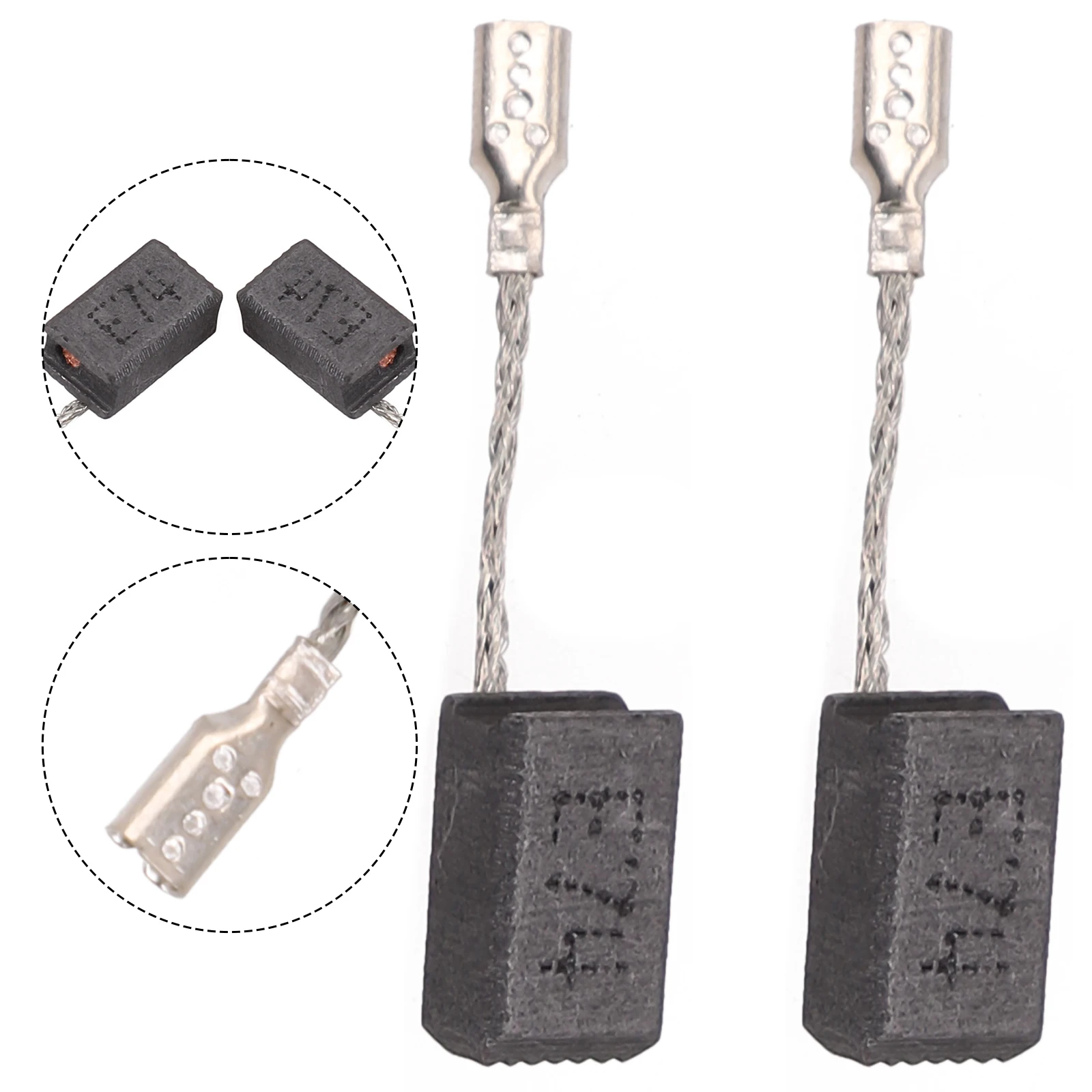 4 pezzi spazzola di carbone 6.5x8x13mm per GWS 7-100/GWS 7-115 E/GWS 7-12 materiale importato protezione antigraffio smerigliatrice angolare pezzi di ricambio