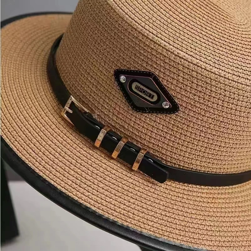 Summer Hats for Women Wide Brim Casual Beach Sun Hat Women Summer Straw Hat Sunscreen Block UV Protection Panama Bow Cap