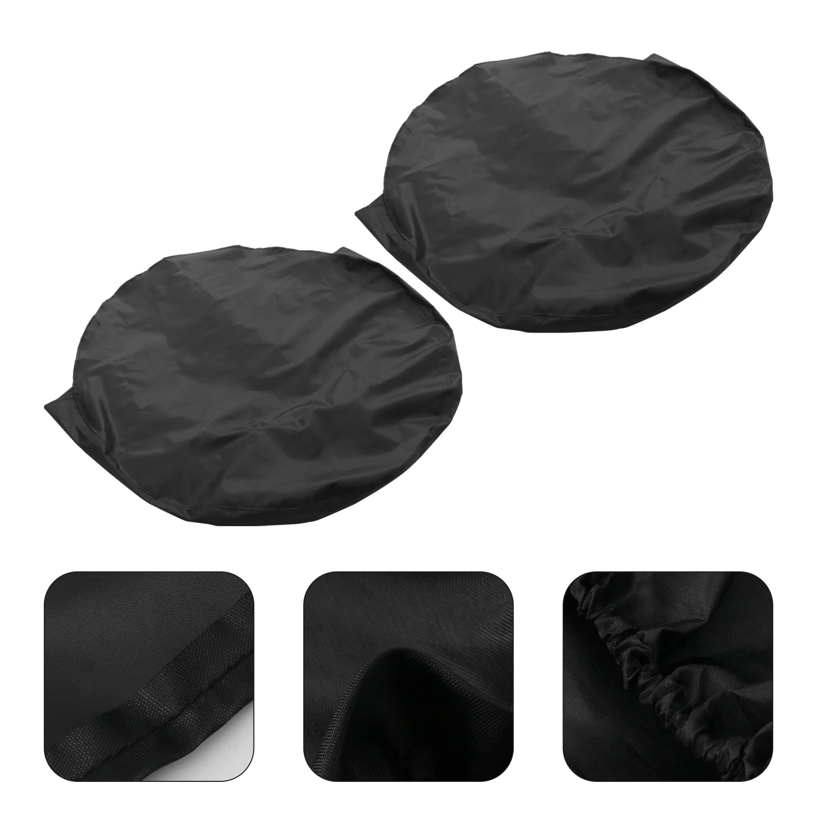 

2pcs Tire Covers For Rv Truck Car 32Inch Fit Dustproof Waterproof Canvas Wheel Protector Set For Auto Camper Trailer
