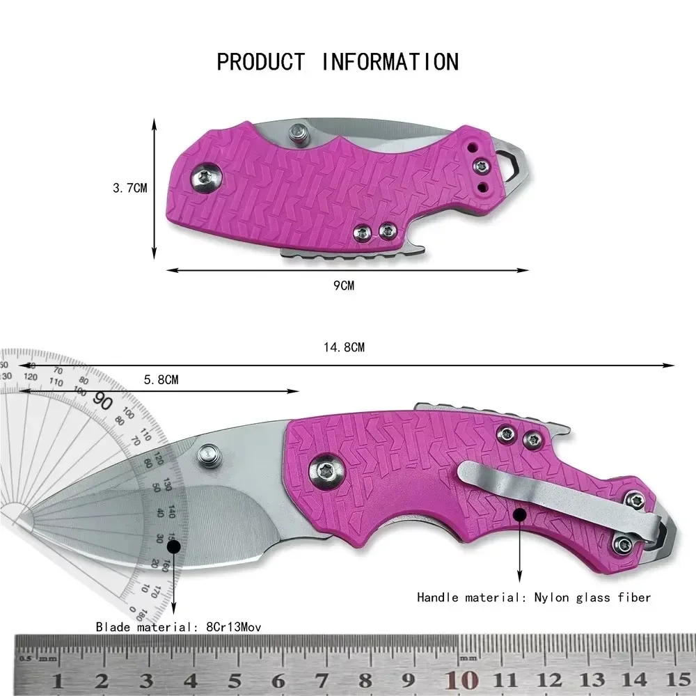 Mini Folding Knife KS 3800 8Cr13Mov Blade Nylon Fiberglass Handle Hunting Flipper Knife Wilderness Camping Survival Tool Opener