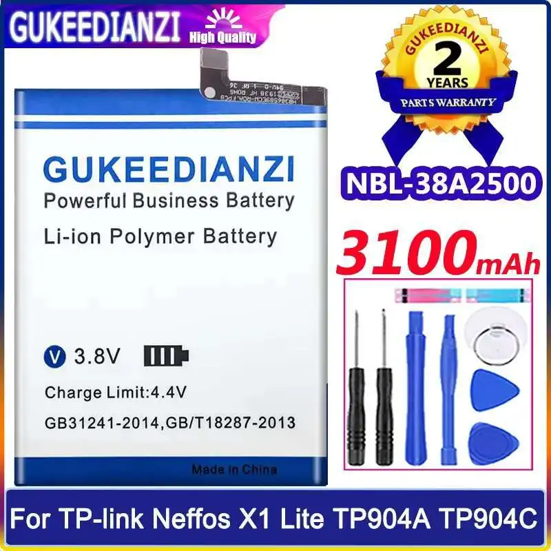 

Long-Lasting Performance Nbl-38A2500 For TP-Link Neffos X1 Lite TP904A TP904C 3100Mah Mobile Phone Battery