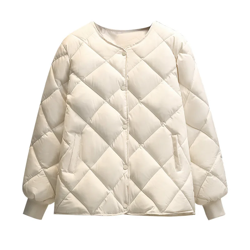 Korean Version Short down Cottonpadded Jacket Female 2025 Spring Season Fashionable Ladies' Cotton Coat Warm Stylish