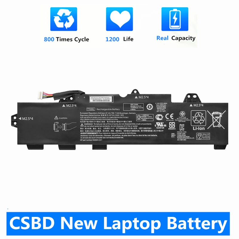 

CSBD New TT03XL Laptop Battery For HP EliteBook 755 850 G5 G6 ZBook 15u HSTNN-DB8K HSTNN-LB8H 932824-141/2C1 933322-855