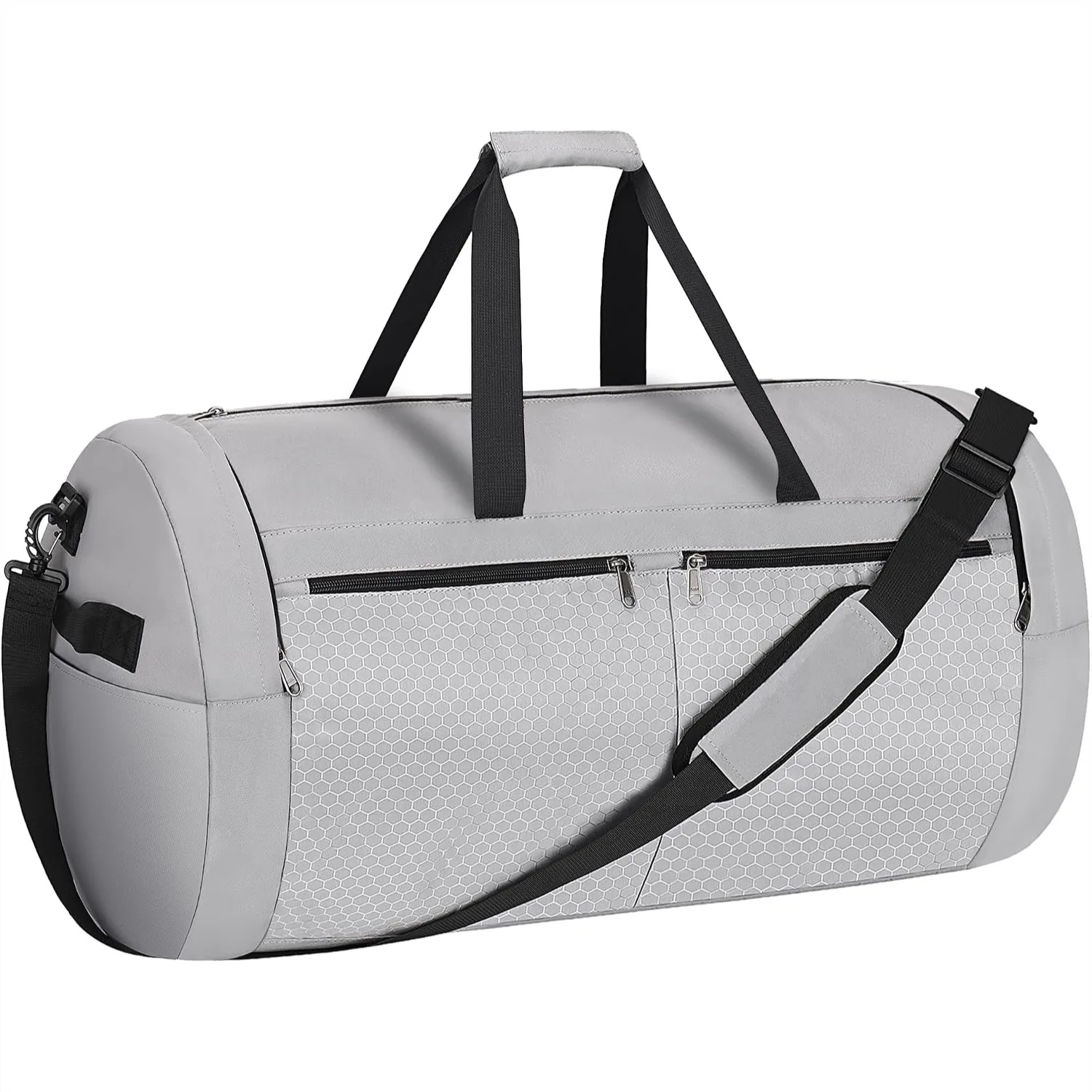 120L Large Foldable Duffel Bag for Travel, Collapsible Overnight Bag with Shoe Compartment for Men Women