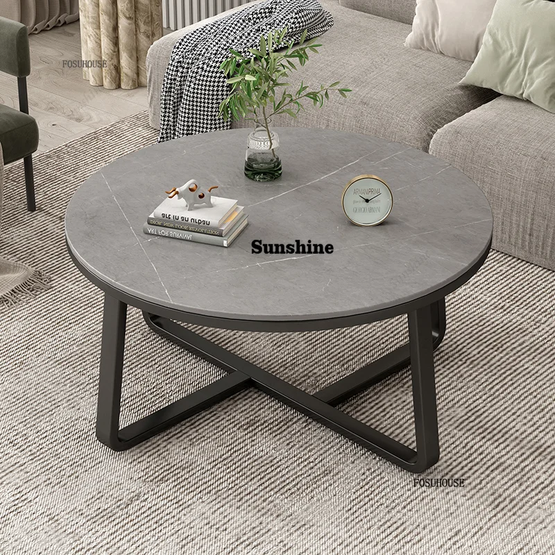 Luxury Living Room Center Tables Makeup  Coffee Tables Mobile Round Side Floor Nordic Minimalist Table home Furniture A