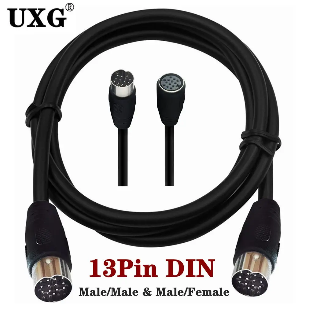 3m 1.5m MIDI DIN 13Pin Cable Male To Female 13-Pin Extended Cable Large 13PIN Beauty Equipment Line Stage Atomizer Cable Cord