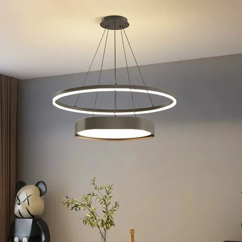 Plafonnier LED Suspendu au Design Minimaliste Moderne, Luminaire Décoratif d'Nik, Idéal pour un Salon, une Salle à Manger ou une Chambre à Coucher