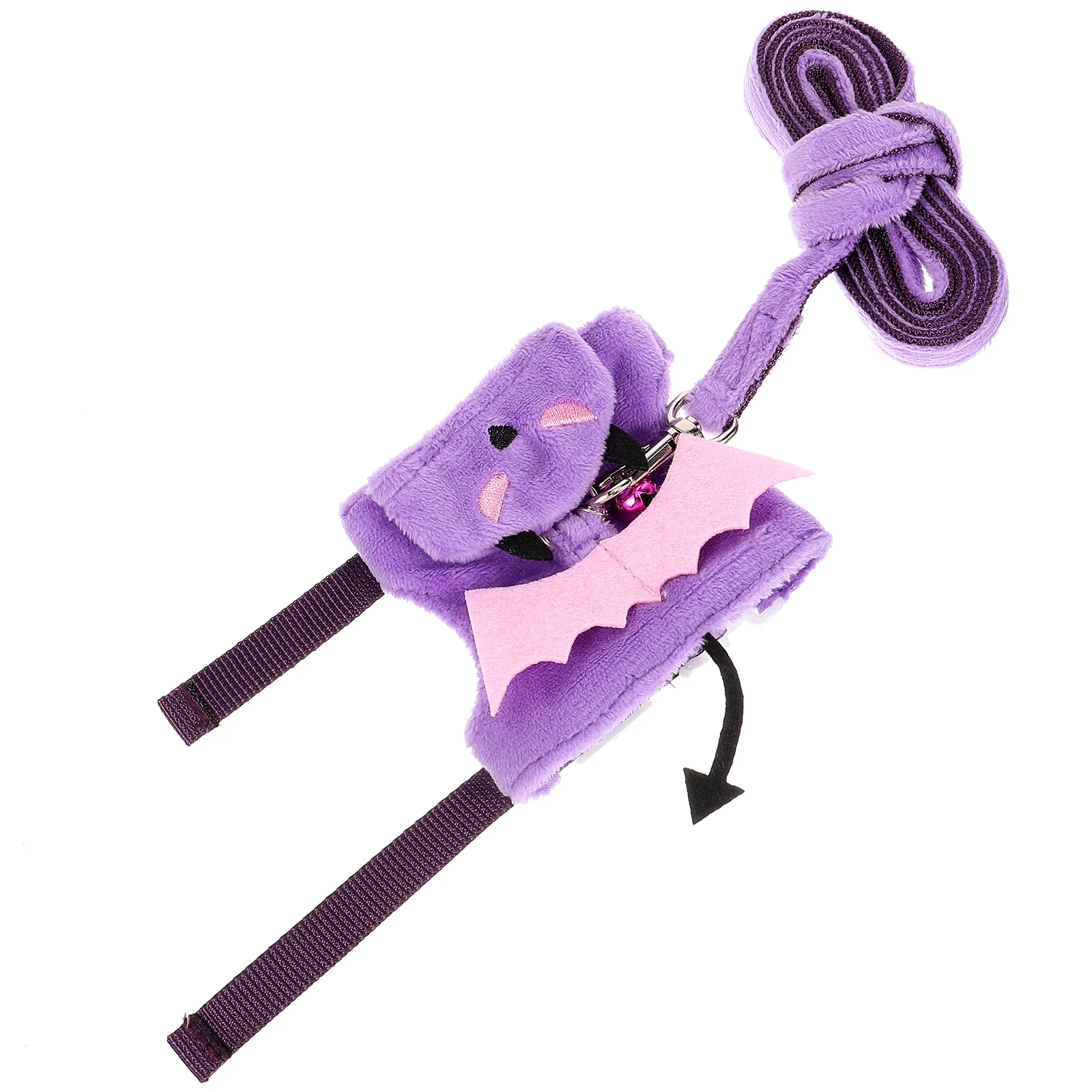 

Pet Harness Leash Adjustable Ferret Walking Rope Violet Halloween Small Animal Supplies Rabbit Traction Novelty Cat Hamster