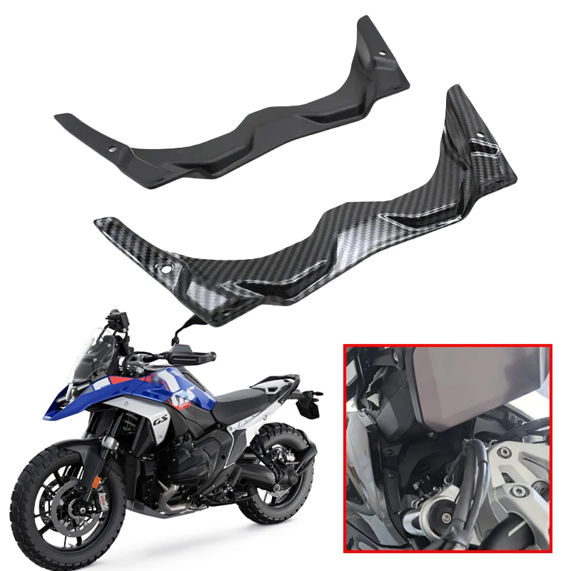 

Motorcycle Accessories Carbon Look Cockpit Panel Fairing Fork Shield Updraft Deflector Fit For BMW R1300GS R 1300 GS 2023-2025