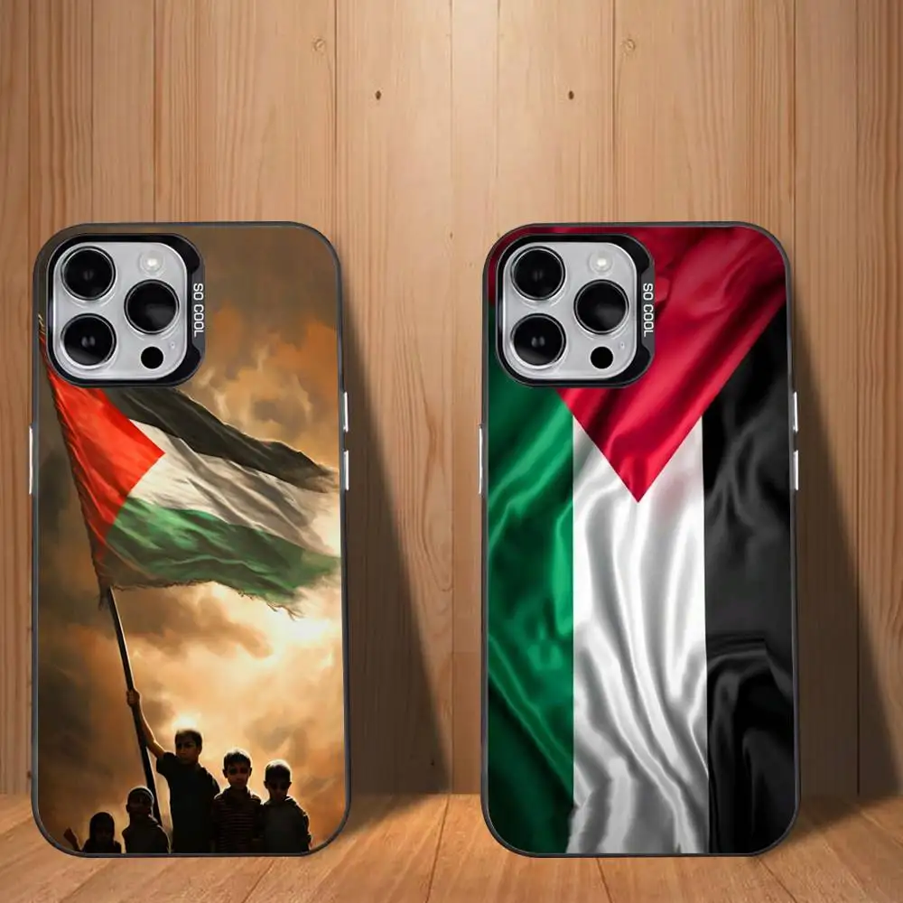 

P-Palestine-s F-Flag M-MAP Phone Case For iPhone 17,16,15,14,13,12,11,Mini,Pro,SE,MAX White Matte Shockproof Cover