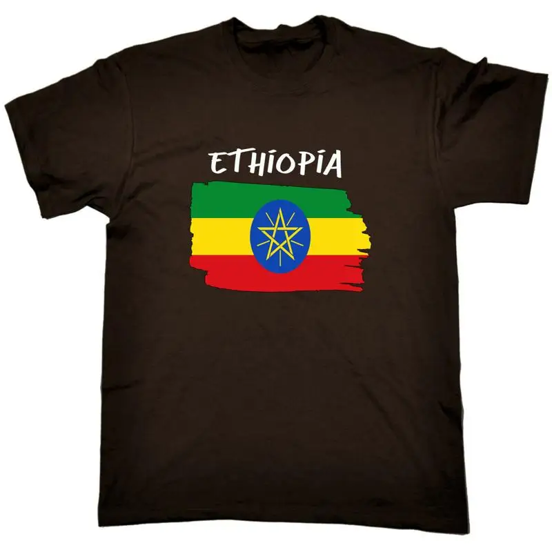 إثيوبيا علم الدولة المؤيد الجنسية الرياضة رجل تي شيرت #1