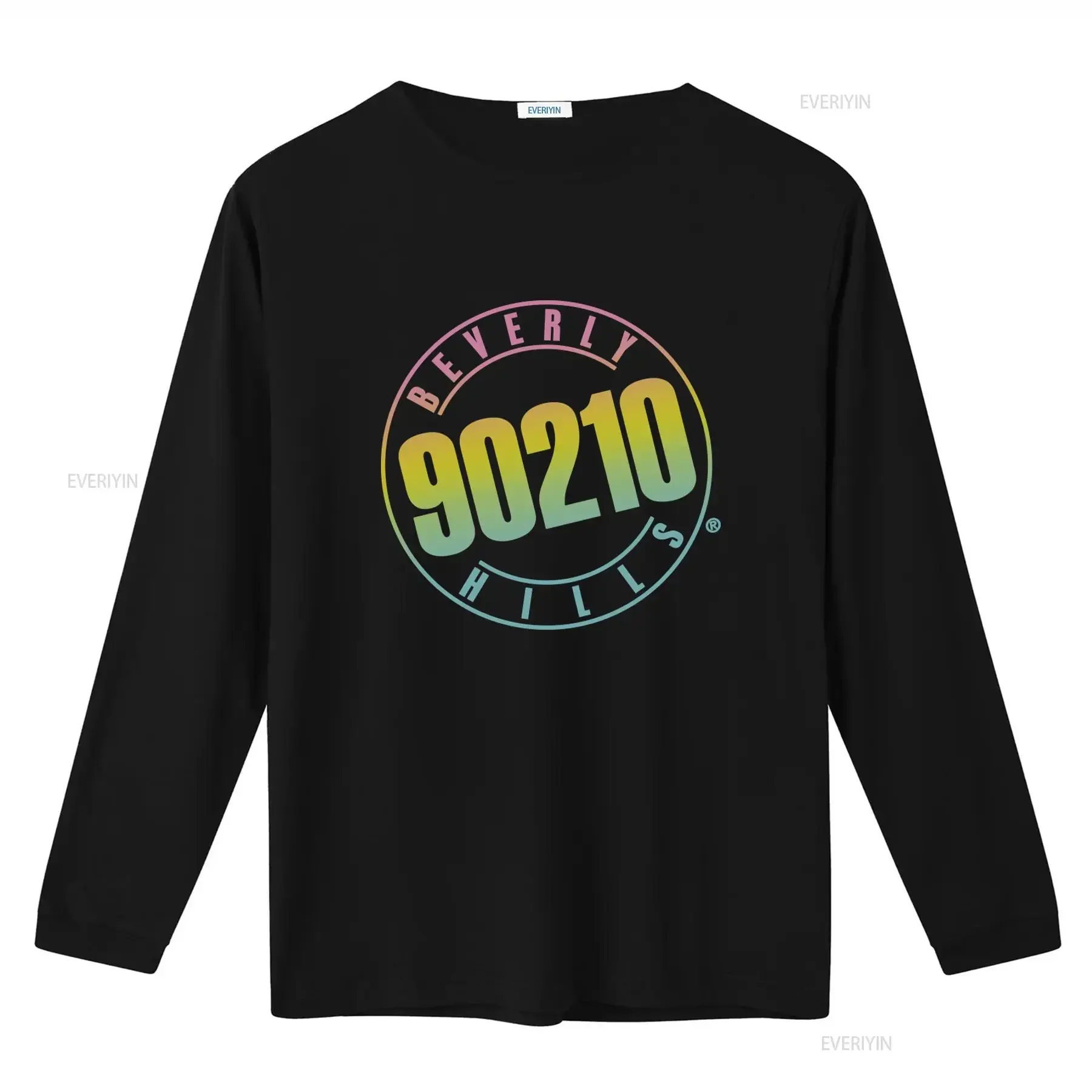 Beverly Hills 90210 Retro Logo T Shirt for Fashion Casual vintage Washed Comfortable fashion Unisex Versatile Breathable homme